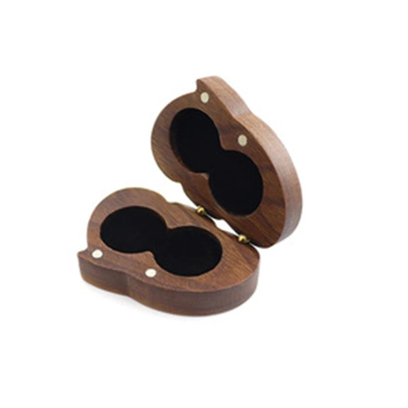 Walnut Rustic Wedding Ring Box Holder