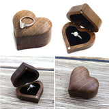 Walnut Rustic Wedding Ring Box Holder