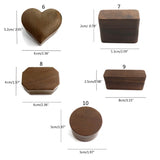 Walnut Rustic Wedding Ring Box Holder