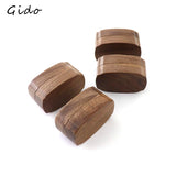Vintage Walnut Wooden Ring Jewelry Box Ins Style Packaging