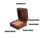 Walnut Wooden Jewelry Box Wedding Proposal Diamond Ring Box