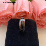 Tungsten Wedding Band with Opal and Koa Wood Inlay 8MM