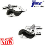 Whale Cufflink Cuff Link 2 Pairs Set for Men