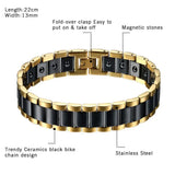 Magnetic Stone Therapy Ceramic Bracelet Men's Jewelry