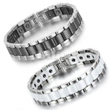 Magnetic Stone Therapy Ceramic Bracelet Men's Jewelry