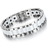 Magnetic Stone Therapy Ceramic Bracelet Men's Jewelry