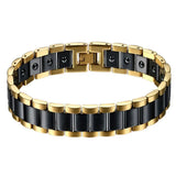 Magnetic Stone Therapy Ceramic Bracelet Men's Jewelry