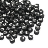 Flat Round Acrylic Letter Beads Alphabet Loose Spacer Beads Supplies