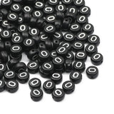 Flat Round Acrylic Letter Beads Alphabet Loose Spacer Beads Supplies