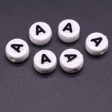 Letter Ceramic Beads For Jewelry Making Necklace Bracelet Alphabet Spacer Beads