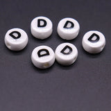Letter Ceramic Beads For Jewelry Making Necklace Bracelet Alphabet Spacer Beads