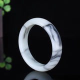 Natural Jade Bangle Bracelet Jadeite Hand Carved Jewelry Men Women