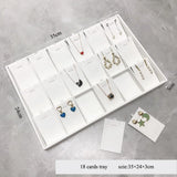 Black/White PU Leather Jewelry Pallet Necklace Tray Storage Organizer