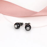 Pink Geometric Ceramic Earrings Christmas Gift