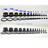 Pulley 2 colors titanium steel Punk Men Screw Back pierced earrings