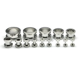 Pulley 2 colors titanium steel Punk Men Screw Back pierced earrings