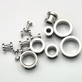 Pulley 2 colors titanium steel Punk Men Screw Back pierced earrings