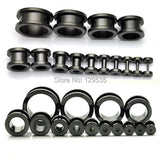 Pulley 2 colors titanium steel Punk Men Screw Back pierced earrings