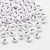 Round Acrylic Letter Beads A-Z Alphabet Spacer Beads Jewelry Making DIY