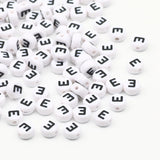 Round Acrylic Letter Beads A-Z Alphabet Spacer Beads Jewelry Making DIY