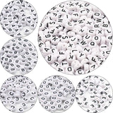 Round Acrylic Letter Beads A-Z Alphabet Spacer Beads Jewelry Making DIY