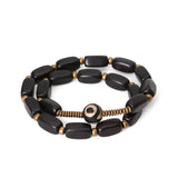 Ethnic Copper Multilayer Bracelet Anti-Evil Eye Nepal Jewelry OM Bangle