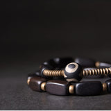 Ethnic Copper Multilayer Bracelet Anti-Evil Eye Nepal Jewelry OM Bangle
