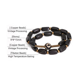 Ethnic Copper Multilayer Bracelet Anti-Evil Eye Nepal Jewelry OM Bangle