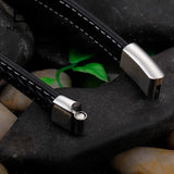 Vintage Dumbbell Leather Bracelet for Men