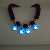 Agate Crystal Elastic Bracelet with Star Design
