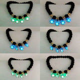 Agate Crystal Elastic Bracelet with Star Design