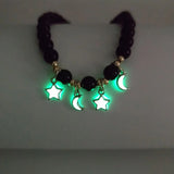 Agate Crystal Elastic Bracelet with Star Design