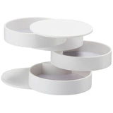 High Spec Resin Rotating Jewelry Box 4-layer Storage