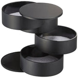High Spec Resin Rotating Jewelry Box 4-layer Storage