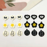DIY Jewelry Material - Fragrance Wind Spray Paint Bow Bear Pendant