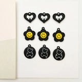 DIY Jewelry Material - Fragrance Wind Spray Paint Bow Bear Pendant