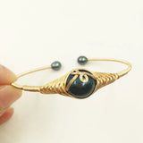 Baroque Pearl Bangle Bracelet