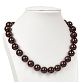 Bead Candy Jewelry Glossy Pearl Necklace Earrings Set