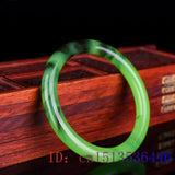 Green Jade Bangle Bracelet Gemstone Chinese Jewelry Jadeite Natural