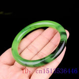 Green Jade Bangle Bracelet Gemstone Chinese Jewelry Jadeite Natural