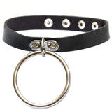 Leather Goth Choker Punk Harajuku Collar Gothic Necklace Grunge Chocker