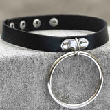 Leather Goth Choker Punk Harajuku Collar Gothic Necklace Grunge Chocker