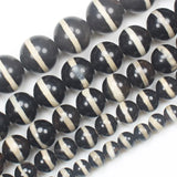 6-14mm Tibet Ancient Dzi Agate Round Beads DIY Jewelry Making