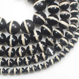 6-14mm Tibet Ancient Dzi Agate Round Beads DIY Jewelry Making