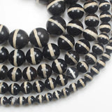 6-14mm Tibet Ancient Dzi Agate Round Beads DIY Jewelry Making