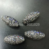 Oval Rhinestone Beads for DIY Jewelry Making