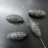 Oval Rhinestone Beads for DIY Jewelry Making