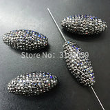 Oval Rhinestone Beads for Jewelry Making DIY