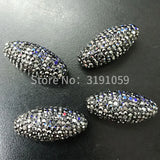 Oval Rhinestone Beads for Jewelry Making DIY