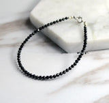 Spinel Round Faceted Bracelet 7.5inch Natural Gemstone